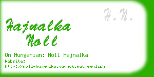 hajnalka noll business card